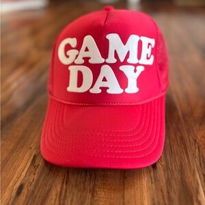 Ascot & Hart Red 'Game Day' Trucker Hat